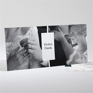 Dankeskarte Hochzeit geometrie