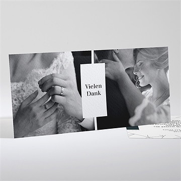 Dankeskarte Hochzeit Geometrie