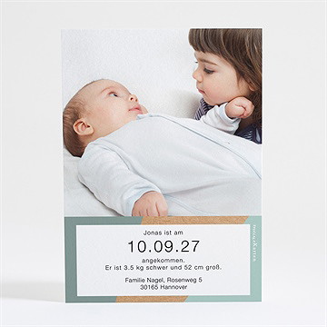 Geburtskarte Strahlend - Vue 2