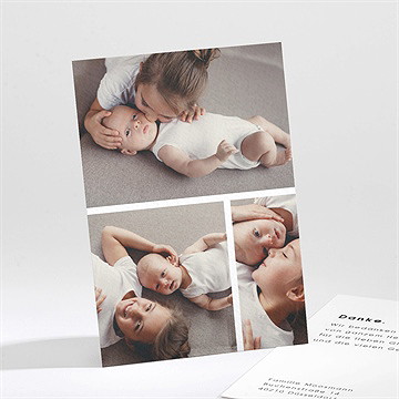 Dankeskarte Geburt Freude