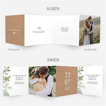 Hochzeitseinladung Power Of Love - vue 4