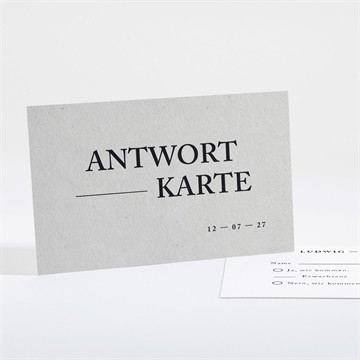 Antwortkarte Hochzeit marmor stil