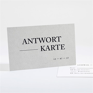 Antwortkarte Hochzeit marmor stil