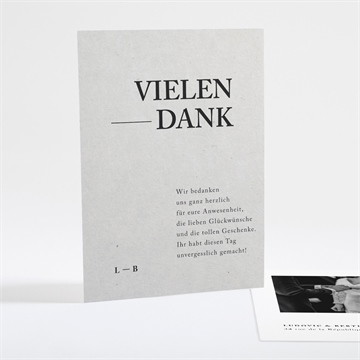 Dankeskarte Hochzeit marmor stil