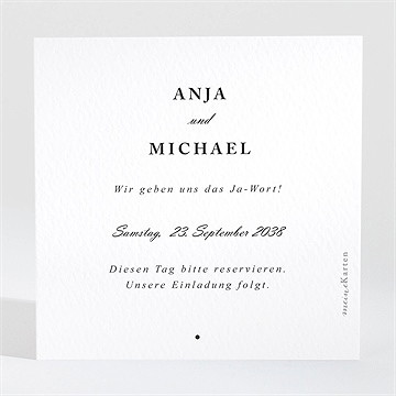 Save The Date Karte Mandelgrün - Vue 2