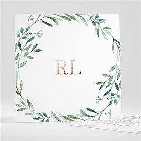 Hochzeitseinladung schlichte natur