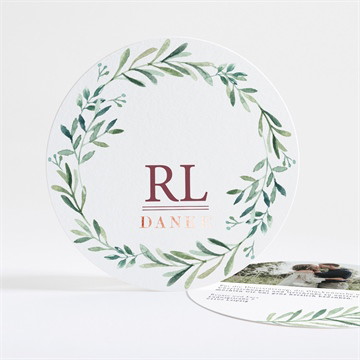 Dankeskarte Hochzeit schlichte natur