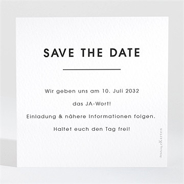 Save The Date Karte Love First - Sicht 2