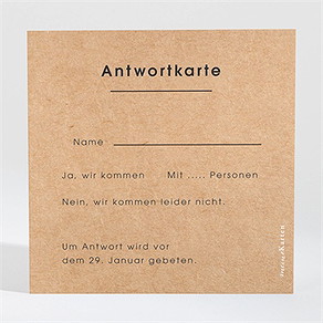 Antwortkarte Hochzeit love first