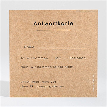 Antwortkarte Hochzeit Love First