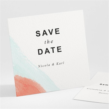 Save the Date Karte Pastell abstrakt