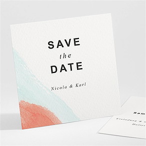 Save the Date Karte pastell abstrakt