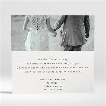 Dankeskarte Hochzeit Pastell Abstrakt - Vue 2