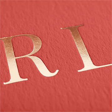 Hochzeitseinladung Glänzende Koralle - vue 2