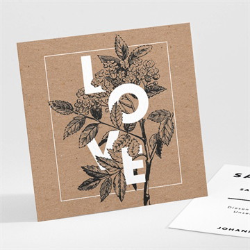 Save the Date Karte kastanienzweig