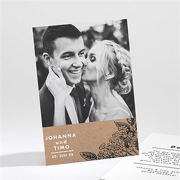 Dankeskarte Hochzeit Kastanienzweig