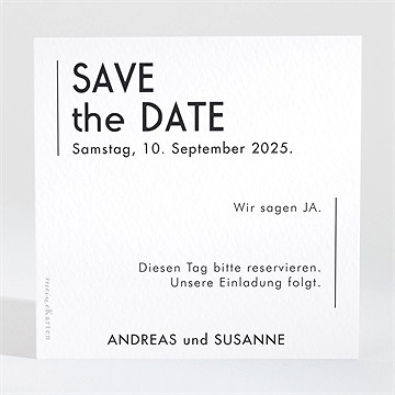 Save The Date Karte Minimalismus