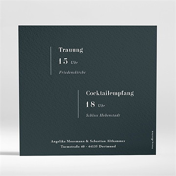 Hochzeitseinladung Forever - Sicht 2