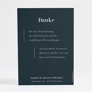 Dankeskarte Hochzeit Forever - Vue 2
