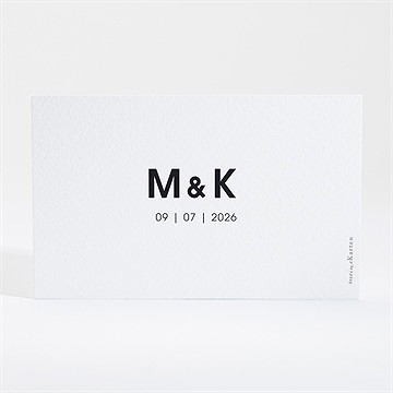 Save The Date Karte Pures Design - Sicht 2