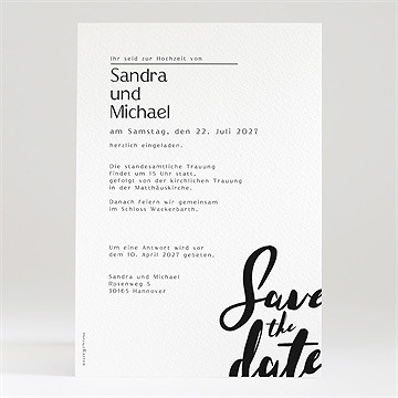 Hochzeitseinladung Lettering - Vue 2