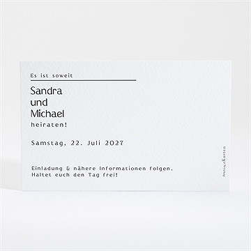 Save The Date Karte Lettering - Vue 2