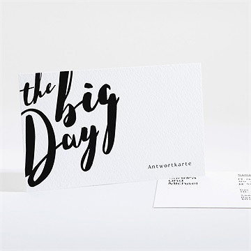 Antwortkarte Hochzeit Lettering