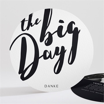 Dankeskarte Hochzeit Lettering