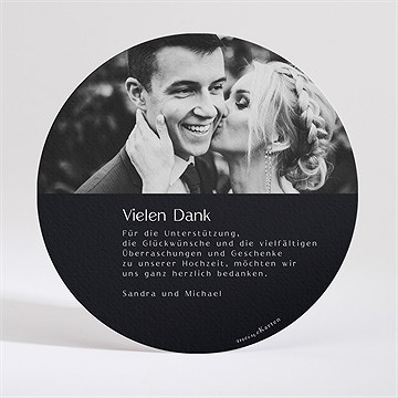 Dankeskarte Hochzeit Lettering - Vue 2