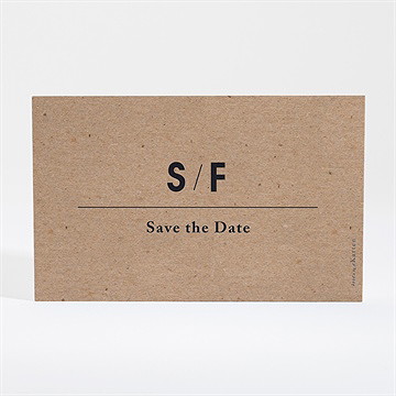 Save The Date Karte Vintage Romance - Sicht 2