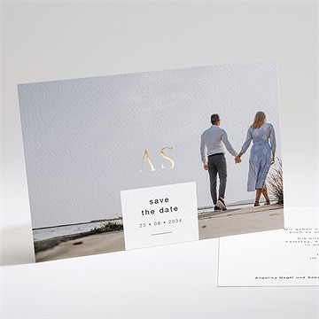 Hochzeitseinladung Monogramm