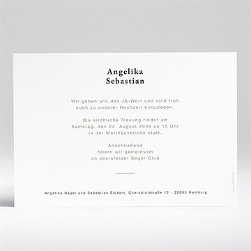 Hochzeitseinladung Monogramm - vue 3