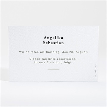 Save the Date Karte monogramm - Vue 2