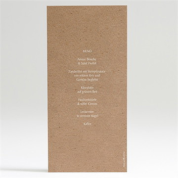 Menükarte Hochzeit frühlingsgrün - Vue 2