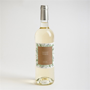 Flaschenetikett Hochzeit frühlingsgrün - Vue 2