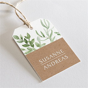 Geschenkanhänger Hochzeit frühlingsgrün
