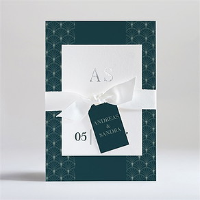 Hochzeitseinladung art deco eleganz