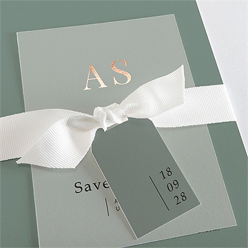 Hochzeitseinladung lorbeergrün - vue 2