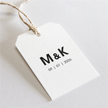 Geschenkanhänger Hochzeit pures design