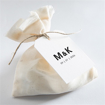 Geschenkanhänger Hochzeit pures design - Vue 2