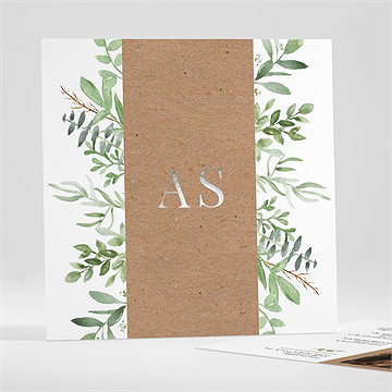 Hochzeitseinladung Zierliches Laub