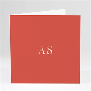 Hochzeitseinladung design in korallenrot