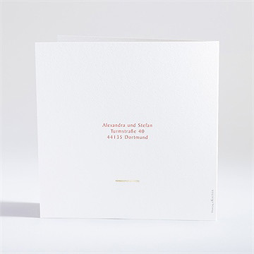 Hochzeitseinladung Design In Korallenrot - Vue 4