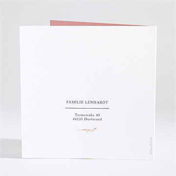 Geburtskarte Initial In Kupfer - Vue 4