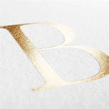 Geburtskarte Initial Gold - Vue 2