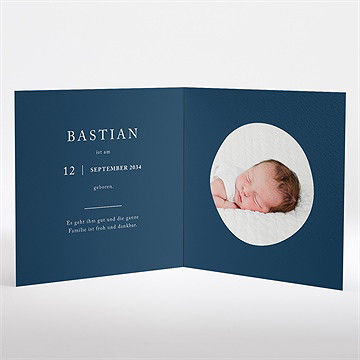 Geburtskarte Initial Gold - Vue 3