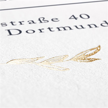 Geburtskarte Initial Gold - Vue 5