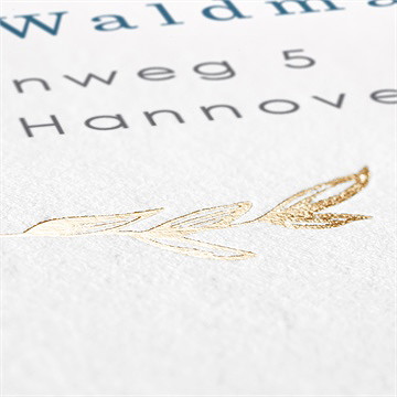 Geburtskarte Silber Und Aquarell - Vue 5