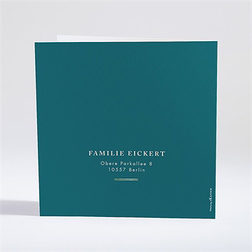 Geburtskarte Vergoldetes Initial - Smaragd - Vue 4