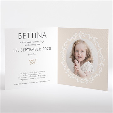 Einladung Taufe goldene taube - vue 3